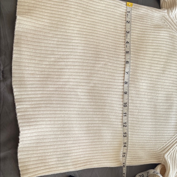 Ralph Lauren Cream Turtleneck Sweater with Gold Buttons - Picture 9 of 9